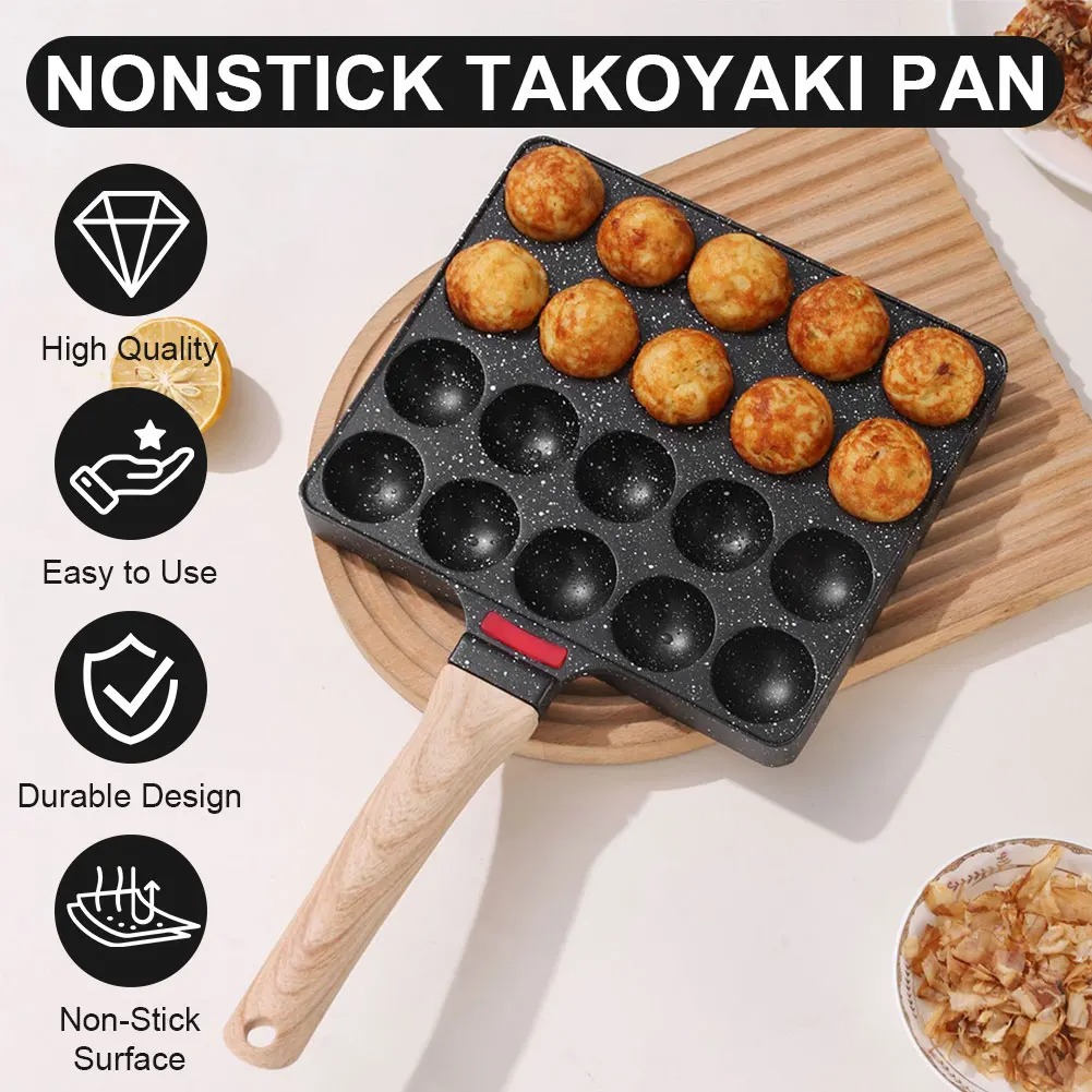 Takoyaki Grill Plate - Panci Takoyaki 20 Cetakan Wajan Pembuat