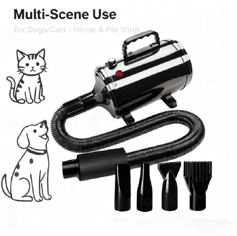 Hot Dog Press - Pengering Rambut 2800W untuk Anjing, Blower