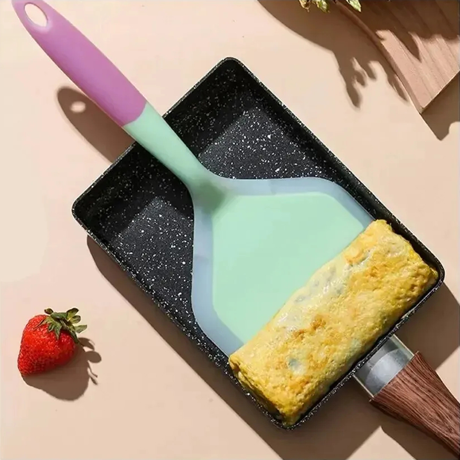 Okonomiyaki Spatula - Spatula Pancake Warna Acak Silikon Tahan