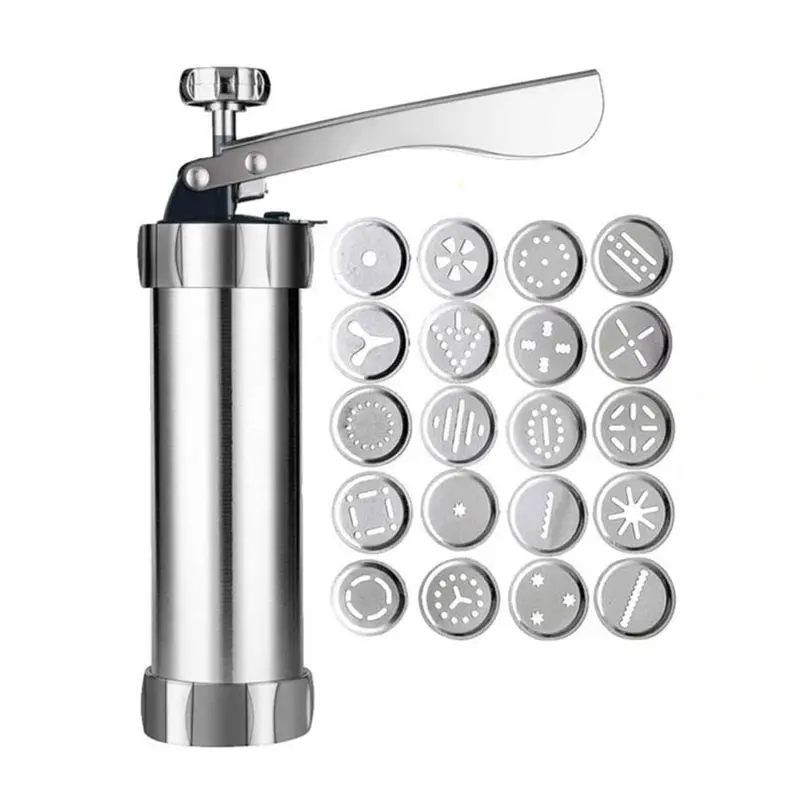 Churros Maker Gun - Alat Pembuat Kue Aluminium Multifungsi Manual,