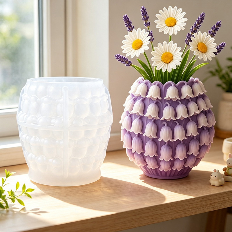 Potsticker Mold - Cetakan Silikon Vas Bunga Lily of