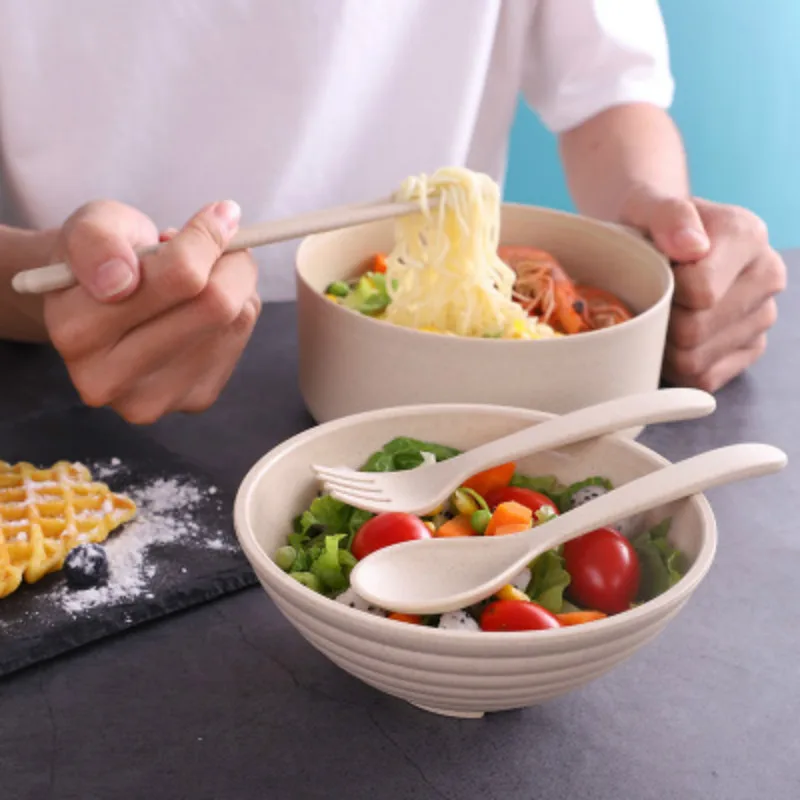 Dim Sum Basket - Mangkuk Nasi Jerami Gandum Kapasitas Besar