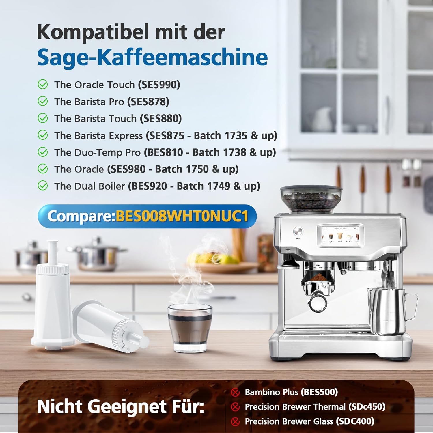 Filter Air Pengganti untuk Mes - Breville Espresso Barista Touch ulasan dan harga