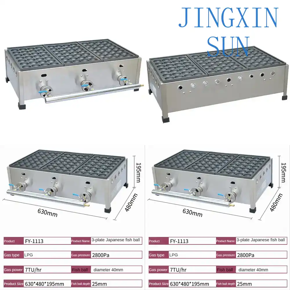 Mesin Pembuat Takoyaki Gas FY- - Takoyaki Grill Plate ulasan dan harga
