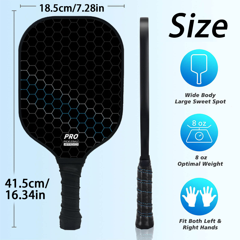 2 Buah Set Raket Pickleball Se - Crepe Pan Carbon ulasan dan harga