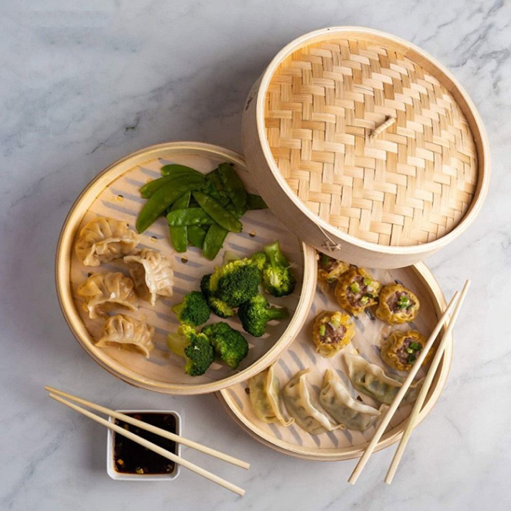 Keranjang Kukus Bambu Cina den - Bao Steamer Bamboo ulasan dan harga