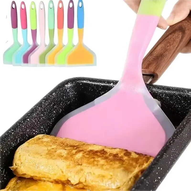 Spatula Pancake Warna Acak Sil - Okonomiyaki Spatula ulasan dan harga