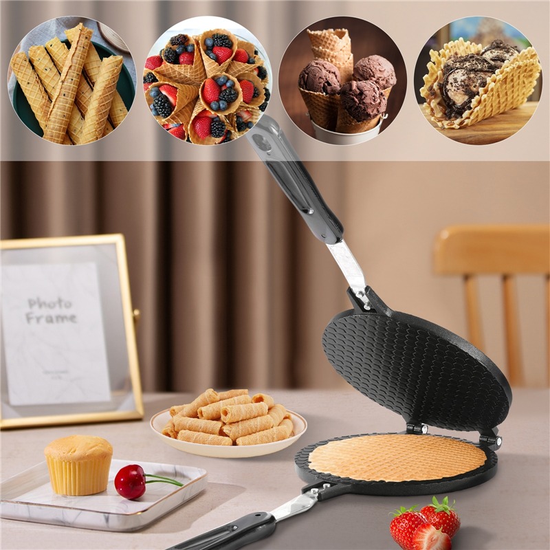 Pembuat Wafel Gulung Telur Tid - Egg Waffle Pan ulasan dan harga