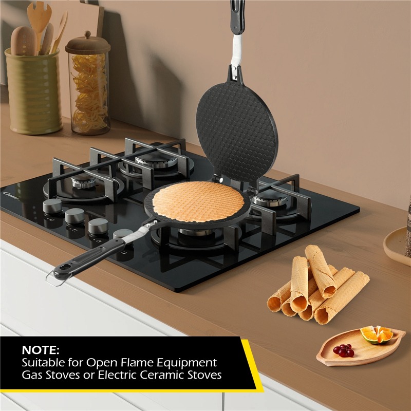 Pembuat Wafel Gulung Telur Tid - Egg Waffle Pan ulasan dan harga