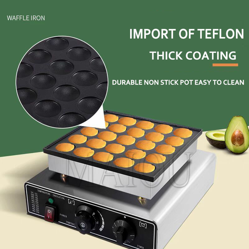 Pembuat Waffle Pancake 25 Luba - Mini Pancake Griddle ulasan dan harga