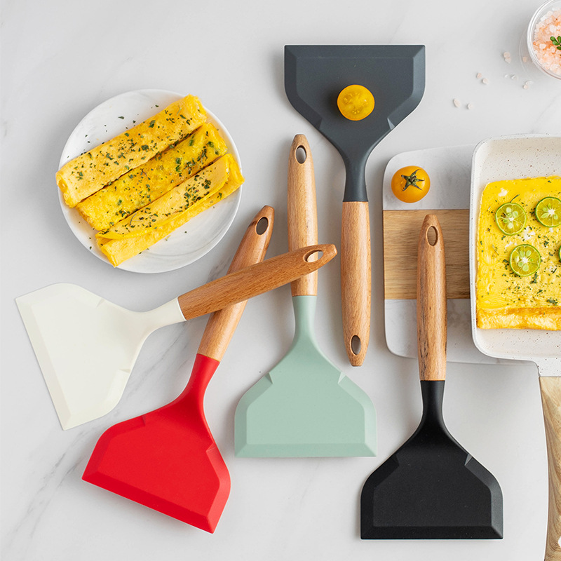 Peralatan masak silikon aman u - Okonomiyaki Spatula ulasan dan harga