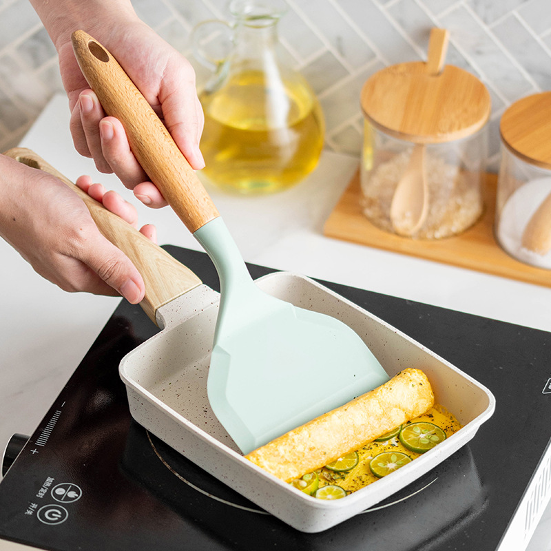Peralatan masak silikon aman u - Okonomiyaki Spatula ulasan dan harga