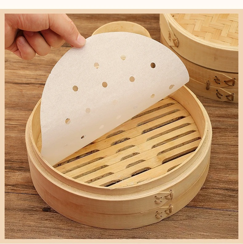 100Pcs Kertas Kukus Sekali Pak - Bao Steamer Bamboo ulasan dan harga